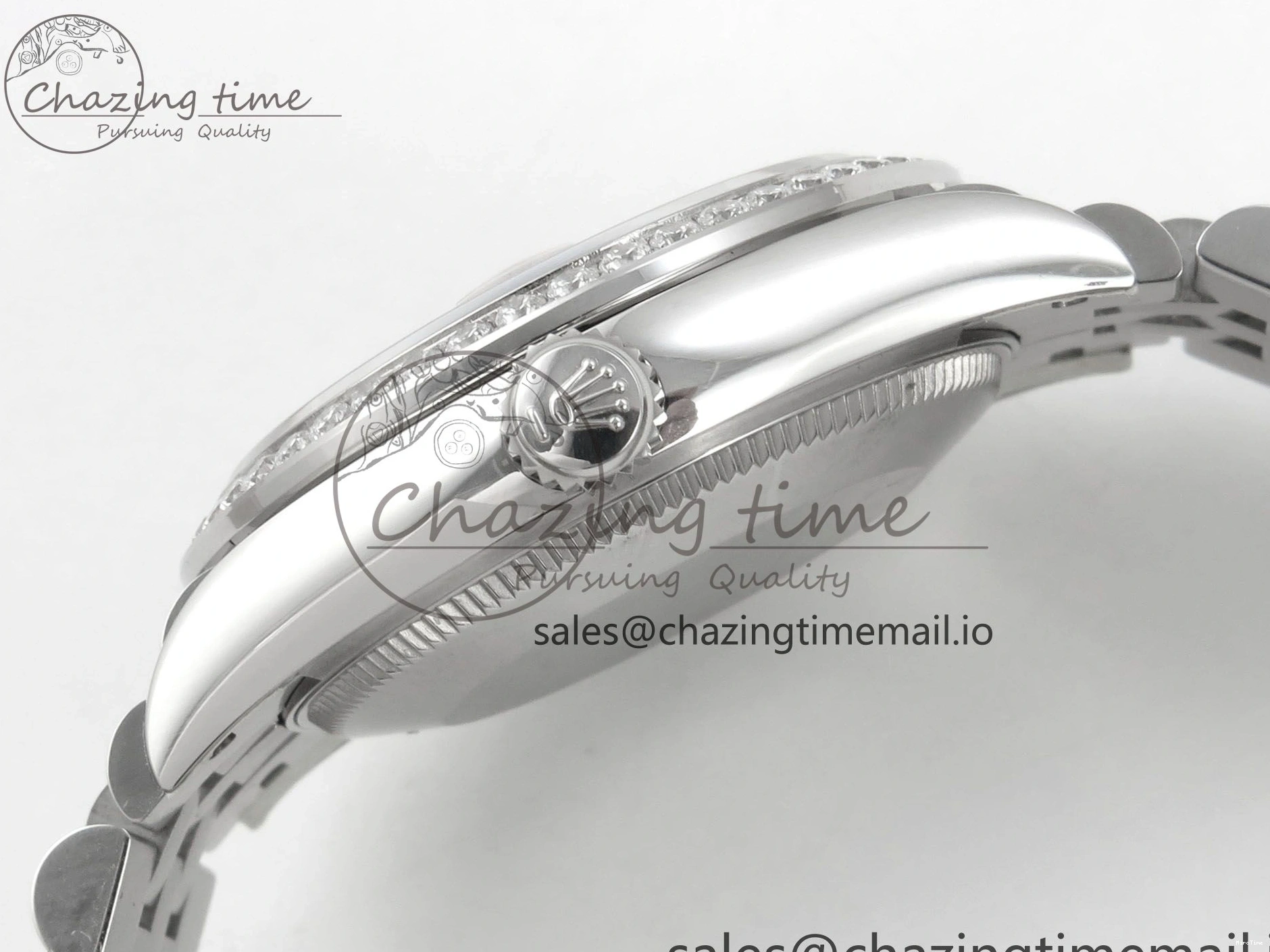 MiroTime 1226 DateJust 31 278274 THBF 1:1 Best Edition 904L Steel RG Roman Dial Diamonds Bezel on SS Jubilee Bracelet HZ Cal. Modern 37